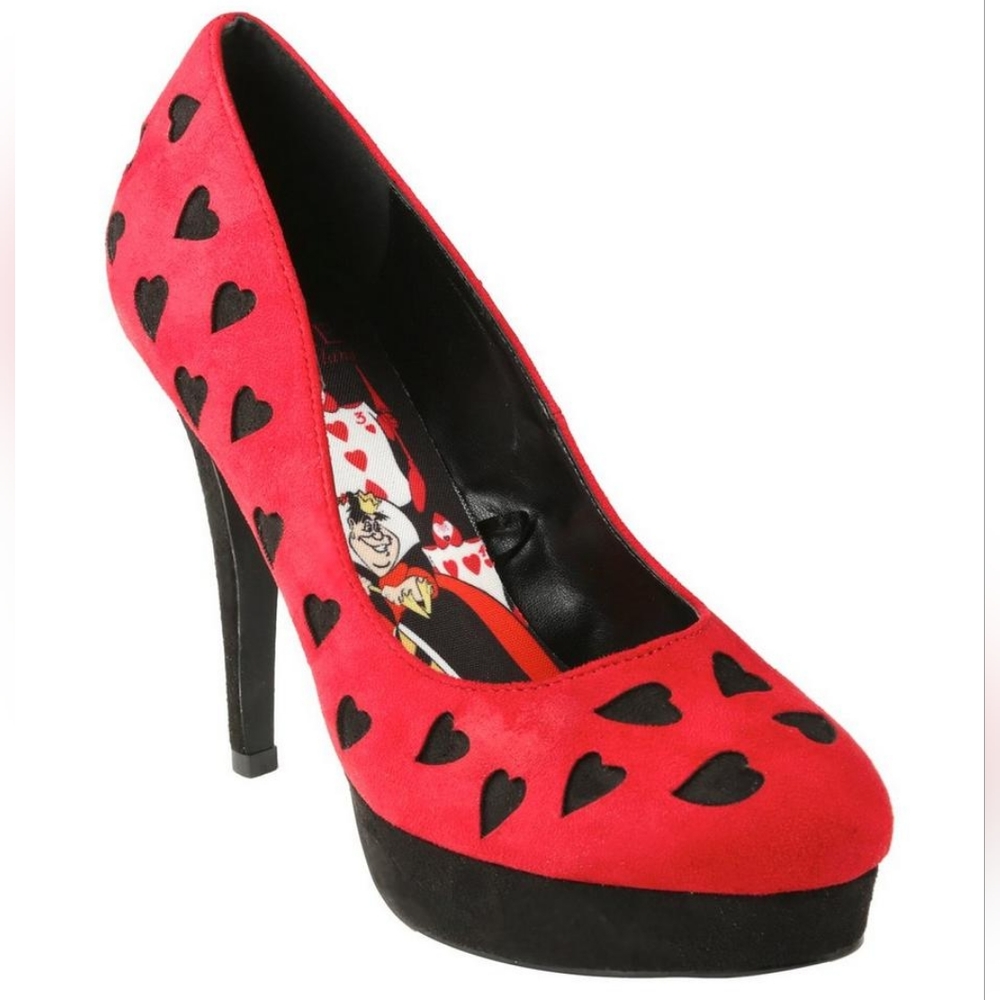 Disney Alice In Wonderland Queen Of Hearts Red Heels